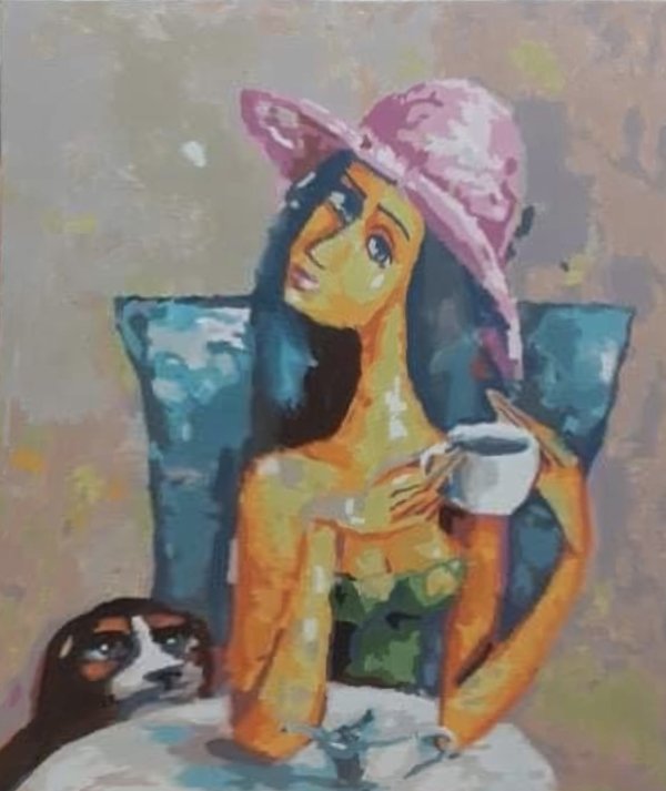 Coffee break (Afternoon Tea) - Pictură pe numere - Pictorul Fericit