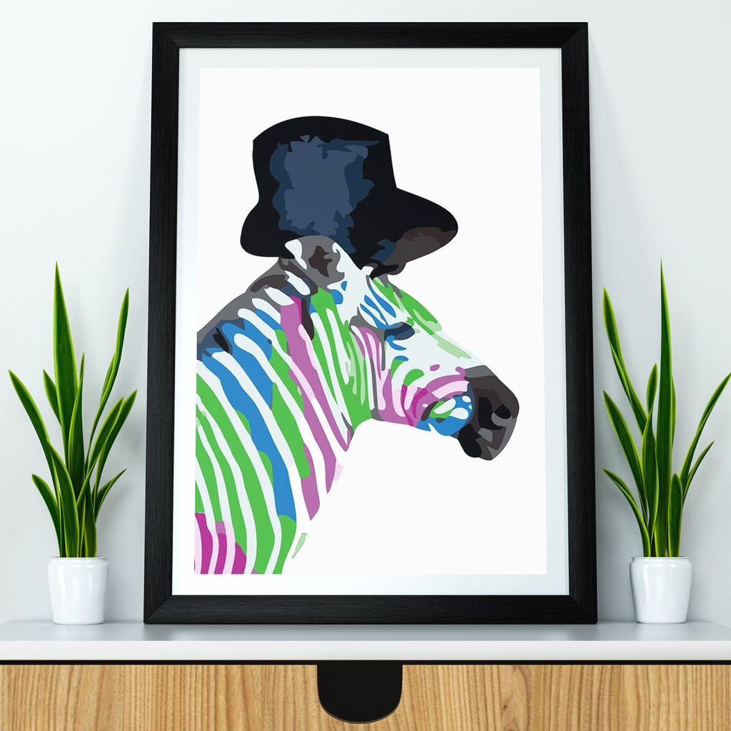 Colourful Zebra - Pictura Pe Numere
