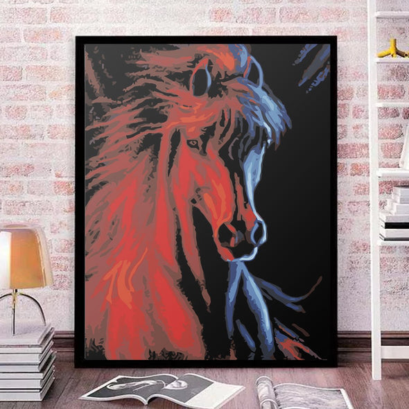 Coppery Horse - Pictură pe numere - Pictorul Fericit