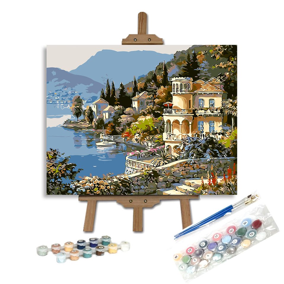Cottage - Pictură pe numere - Pictorul Fericit