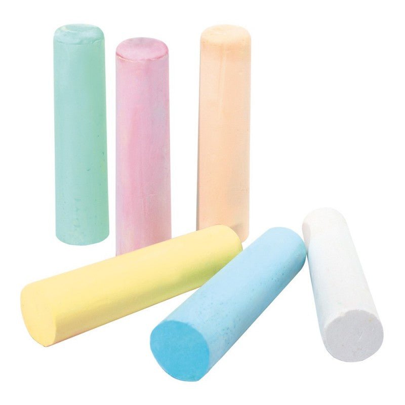 Cretă colorată, 6 bucăți, netoxică, testată dermatologic, lavabilă, 25x105 mm, Giotto Be-be - Pictorul Fericit