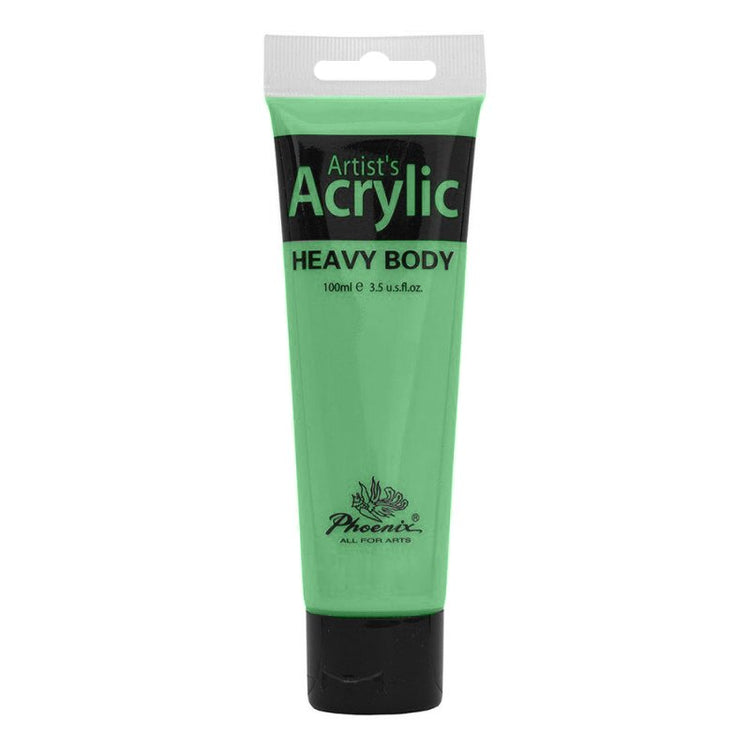 Culoare acrilică, bază de rășină acrilică, pentru începători, uscare rapidă, 100 ml, Phoenix - Pictorul Fericit