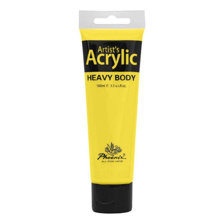 Culoare acrilică, bază de rășină acrilică, pentru începători, uscare rapidă, 100 ml, Phoenix - Pictorul Fericit