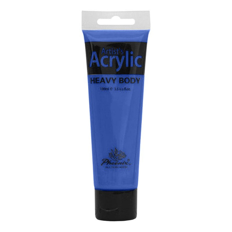 Culoare acrilică, bază de rășină acrilică, pentru începători, uscare rapidă, 100 ml, Phoenix - Pictorul Fericit