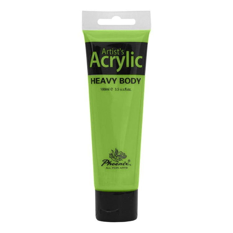 Culoare acrilică, bază de rășină acrilică, pentru începători, uscare rapidă, 100 ml, Phoenix - Pictorul Fericit