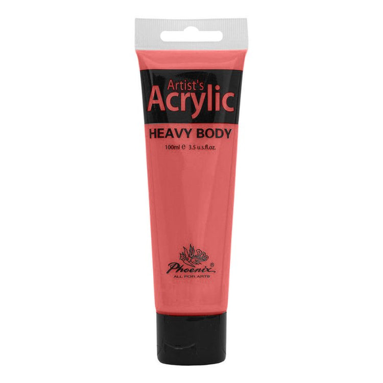 Culoare acrilică, bază de rășină acrilică, pentru începători, uscare rapidă, 100 ml, Phoenix - Pictorul Fericit
