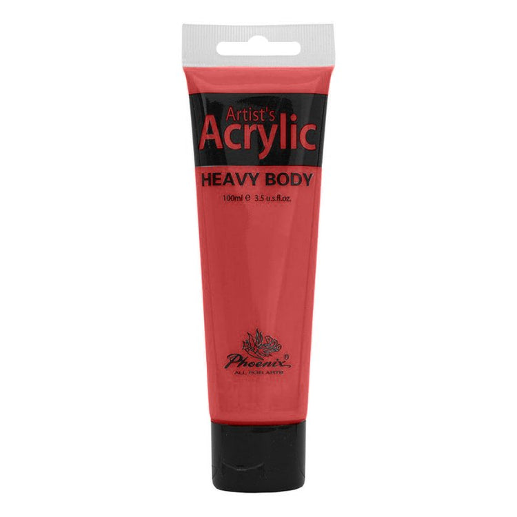 Culoare acrilică, bază de rășină acrilică, pentru începători, uscare rapidă, 100 ml, Phoenix - Pictorul Fericit