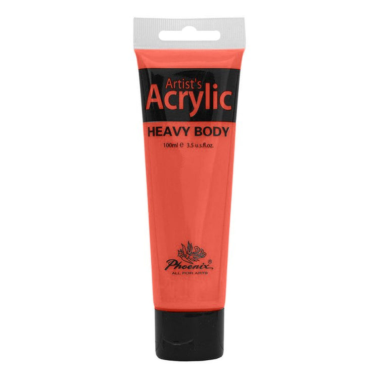 Culoare acrilică, bază de rășină acrilică, pentru începători, uscare rapidă, 100 ml, Phoenix - Pictorul Fericit