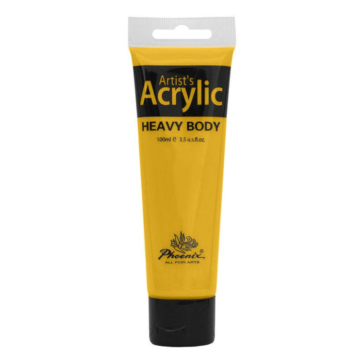 Culoare acrilică, bază de rășină acrilică, pentru începători, uscare rapidă, 100 ml, Phoenix - Pictorul Fericit