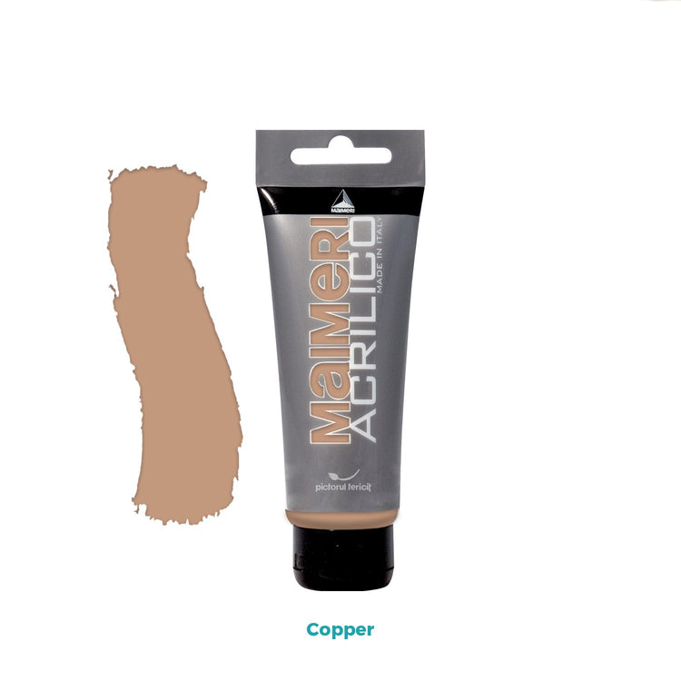 Culoare acrilică, bază de rășini acrilice, uscare rapidă, 75 ml Acrilico Maimeri - Pictorul Fericit