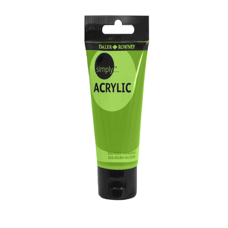 Culoare acrilică pentru începători, permanentă, bază de rășină acrilică, 75 ml, Simply Daler Rowney - Pictorul Fericit