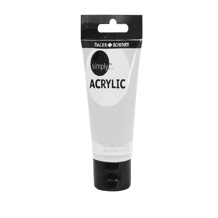 Culoare acrilică pentru începători, permanentă, bază de rășină acrilică, 75 ml, Simply Daler Rowney - Pictorul Fericit