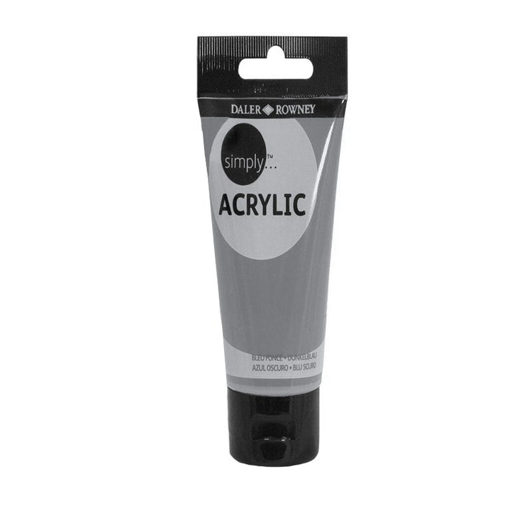 Culoare acrilică pentru începători, permanentă, bază de rășină acrilică, 75 ml, Simply Daler Rowney - Pictorul Fericit