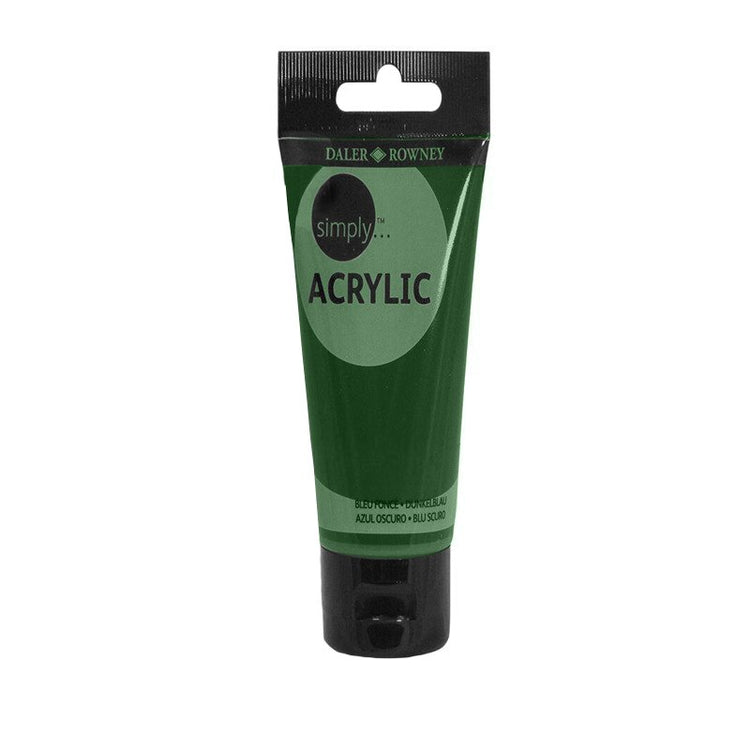 Culoare acrilică pentru începători, permanentă, bază de rășină acrilică, 75 ml, Simply Daler Rowney - Pictorul Fericit