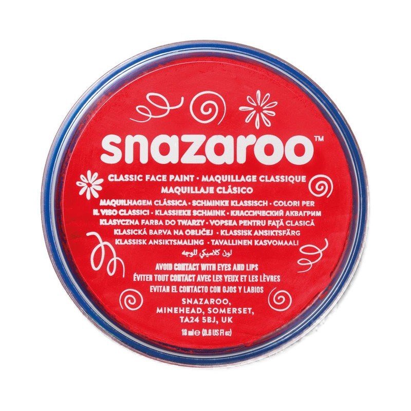 Culoare pentru pictura pe față, Snazaroo, testată dermatologic, fără parfum, lavabilă, 18 ml - Pictorul Fericit