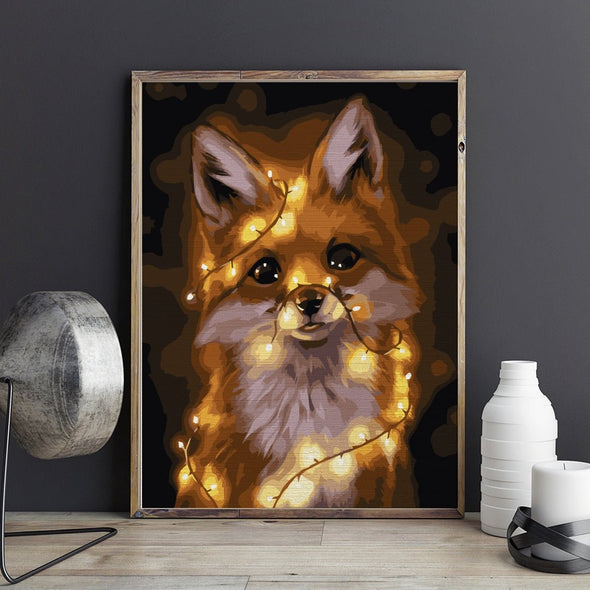 Cute fox - Pictură pe numere - Pictorul Fericit