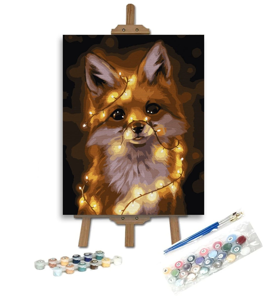 Cute fox - Pictură pe numere - Pictorul Fericit