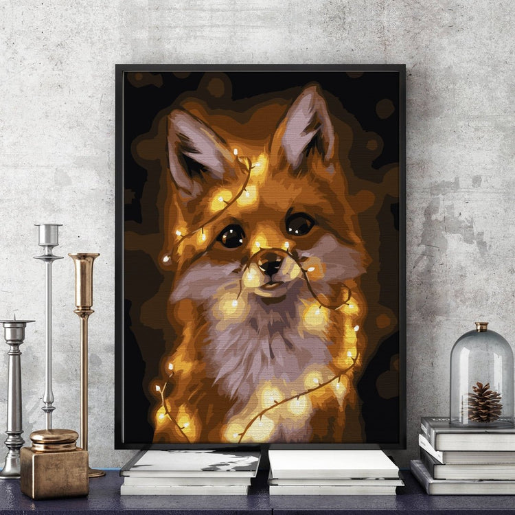 Cute fox - Pictură pe numere - Pictorul Fericit