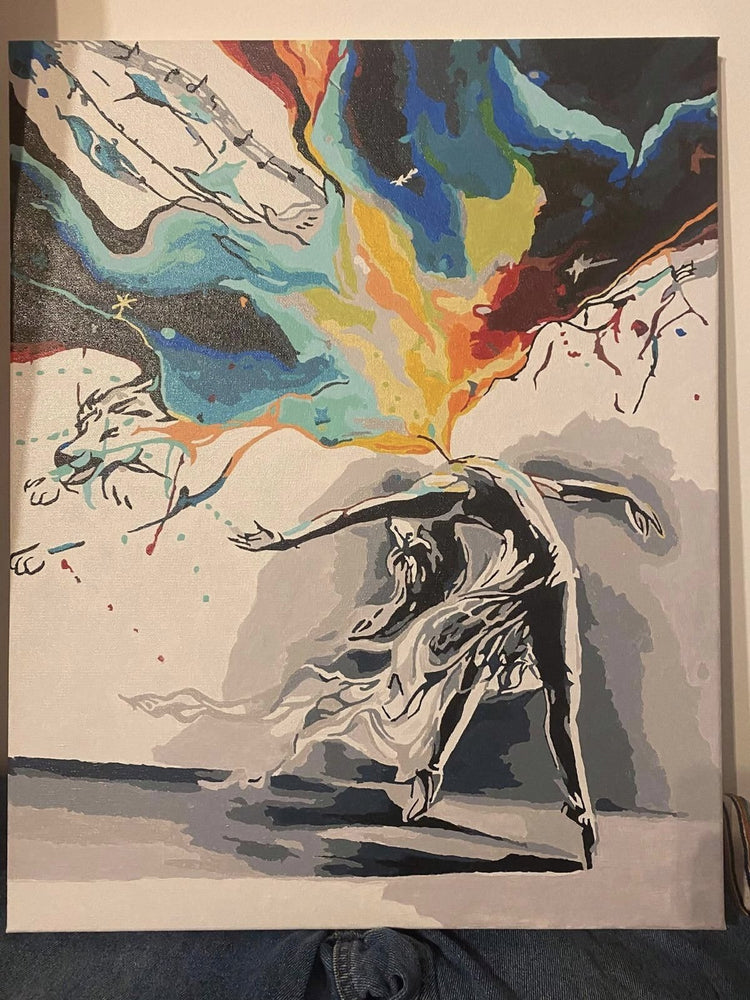 Dancing With Fire - Pictură pe numere - Pictorul Fericit
