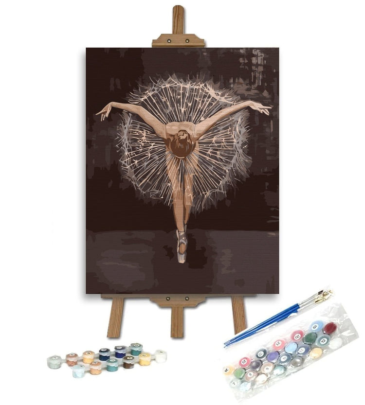 Dandelion art - Pictură pe numere - Pictorul Fericit