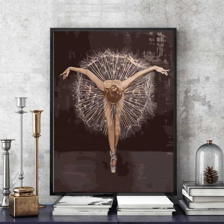 Dandelion art - Pictură pe numere - Pictorul Fericit