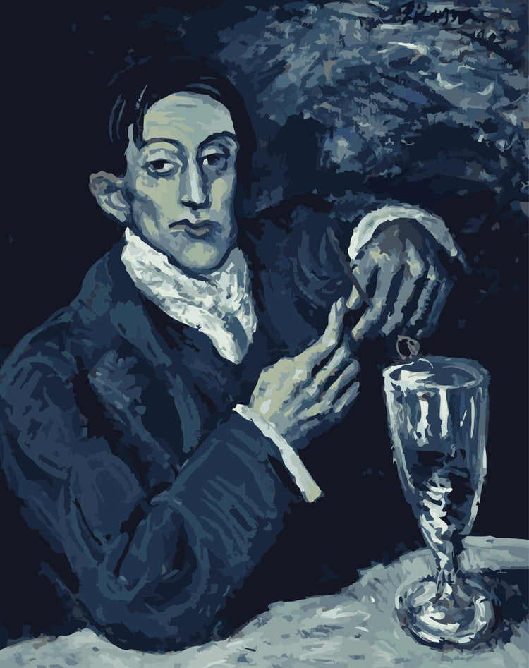 Dear friend Angel (Portrait of Angel Fernández de Soto) - Pictură pe numere - Pictorul Fericit