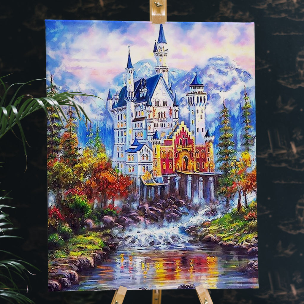 Fairytale Castle - Pictură pe numere - Pictorul Fericit