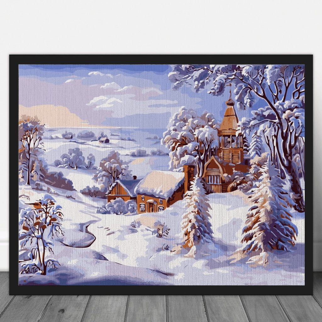 Fairytale winter - Pictură pe numere - Pictorul Fericit