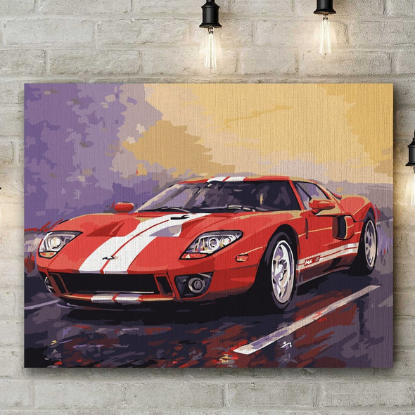 Ford GT - Pictură pe numere - Pictorul Fericit