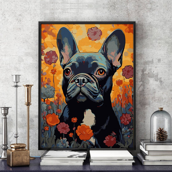 French Bulldog portrait - Pictură pe numere - Pictorul Fericit