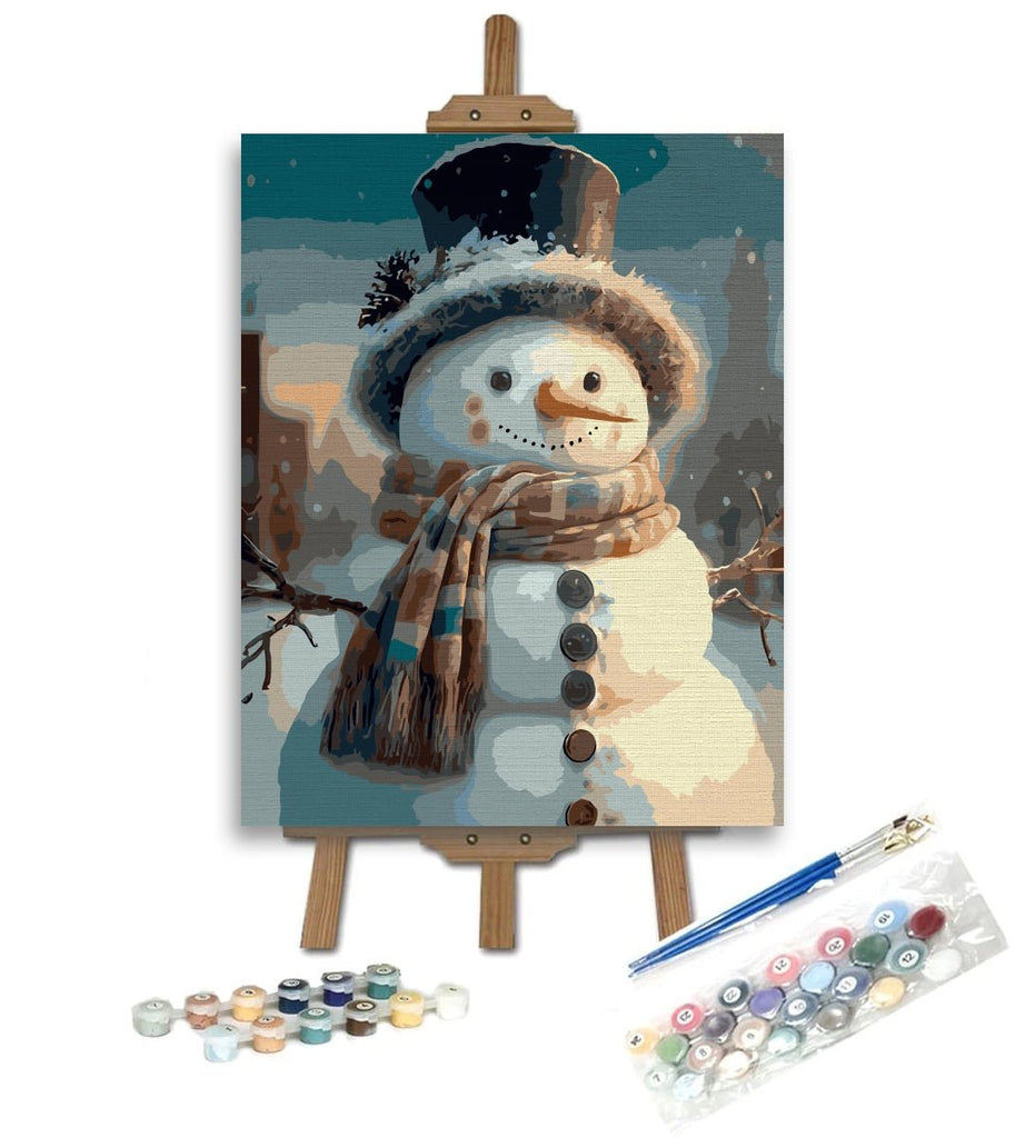 Frosty the snowman - Pictură pe numere - Pictorul Fericit