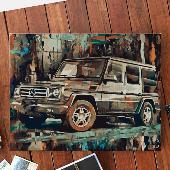 G-class fan - Pictură pe numere - Pictorul Fericit