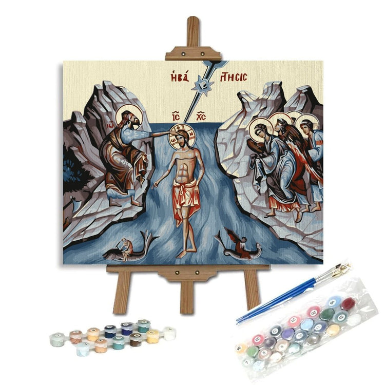 God's christening (botezul Domnului) - Pictură pe numere - Pictorul Fericit