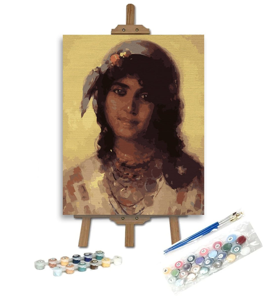 Gypsy girl (Tânăra țigancă) - Pictură pe numere - Pictorul Fericit