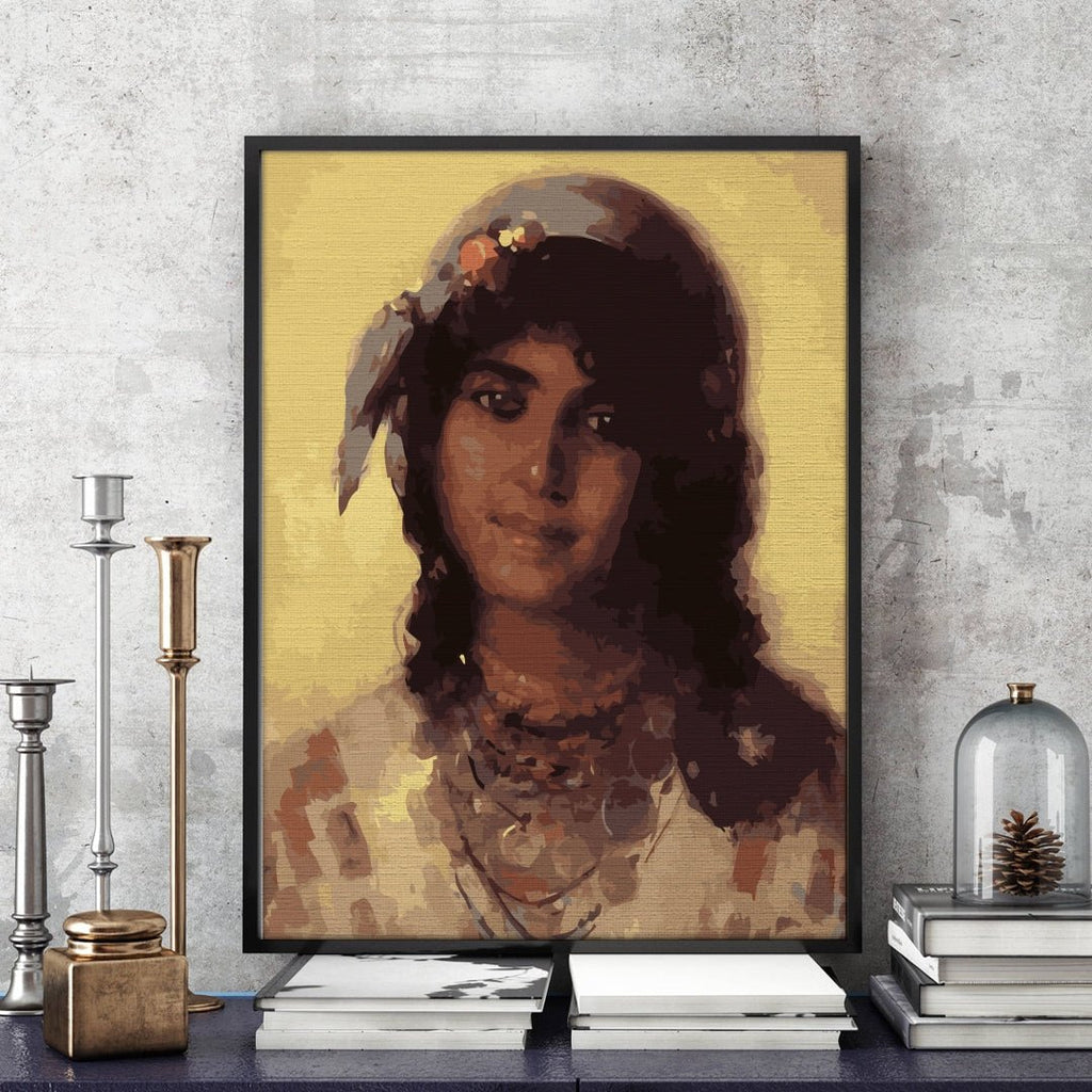 Gypsy girl (Tânăra țigancă) - Pictură pe numere - Pictorul Fericit