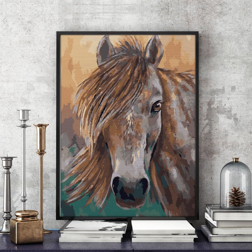 Horse beauty - Pictură pe numere - Pictorul Fericit