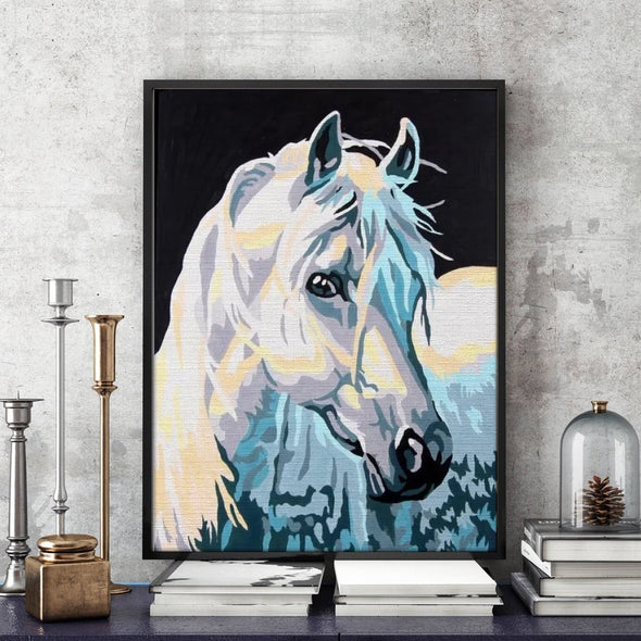 Horse look - Pictură pe numere - Pictorul Fericit