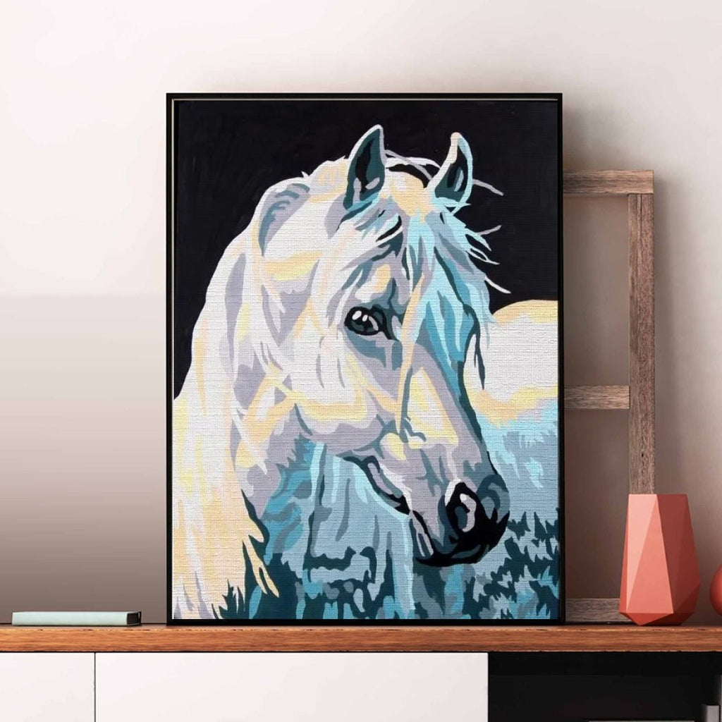 Horse look - Pictură pe numere - Pictorul Fericit