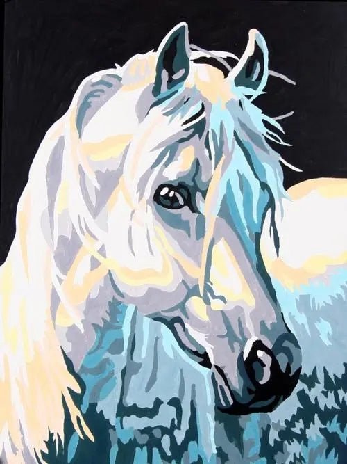 Horse look - Pictură pe numere - Pictorul Fericit