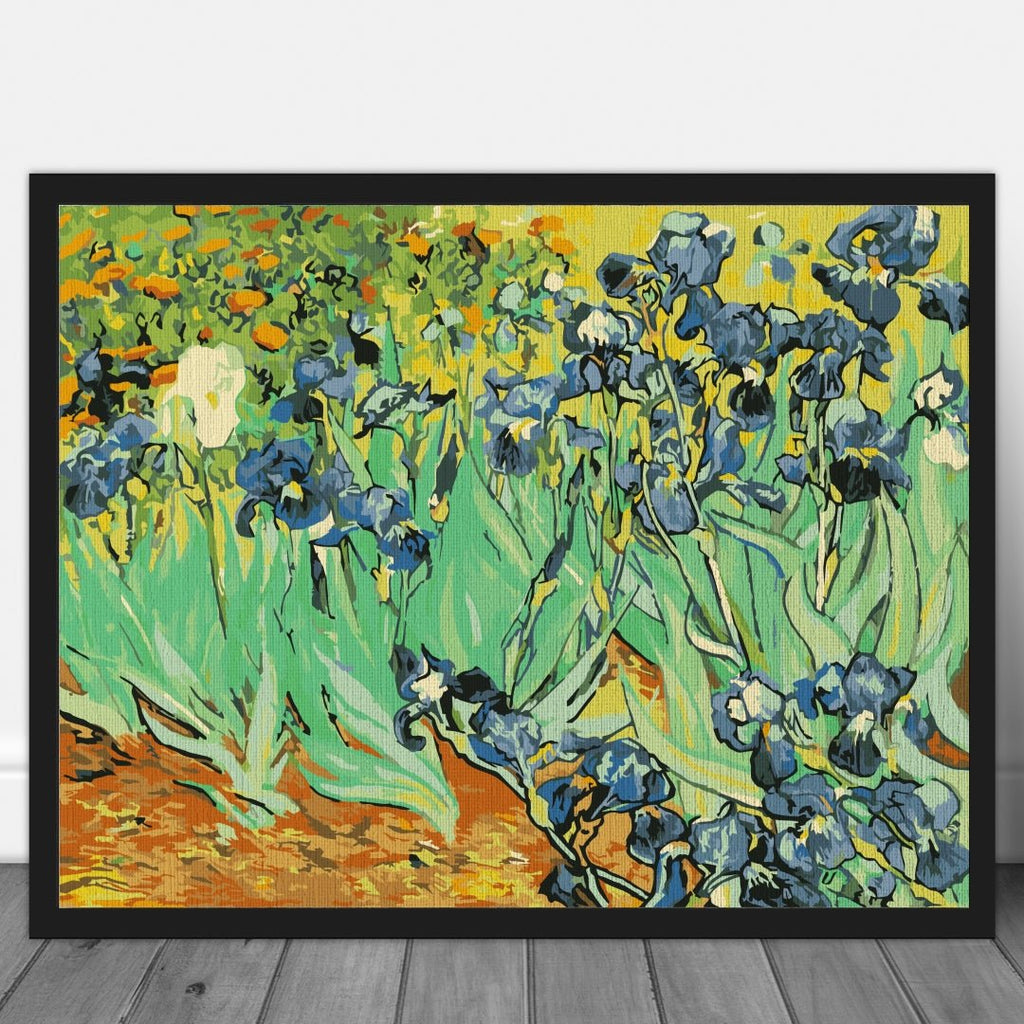 Iris field (Irises) - Pictură pe numere - Pictorul Fericit
