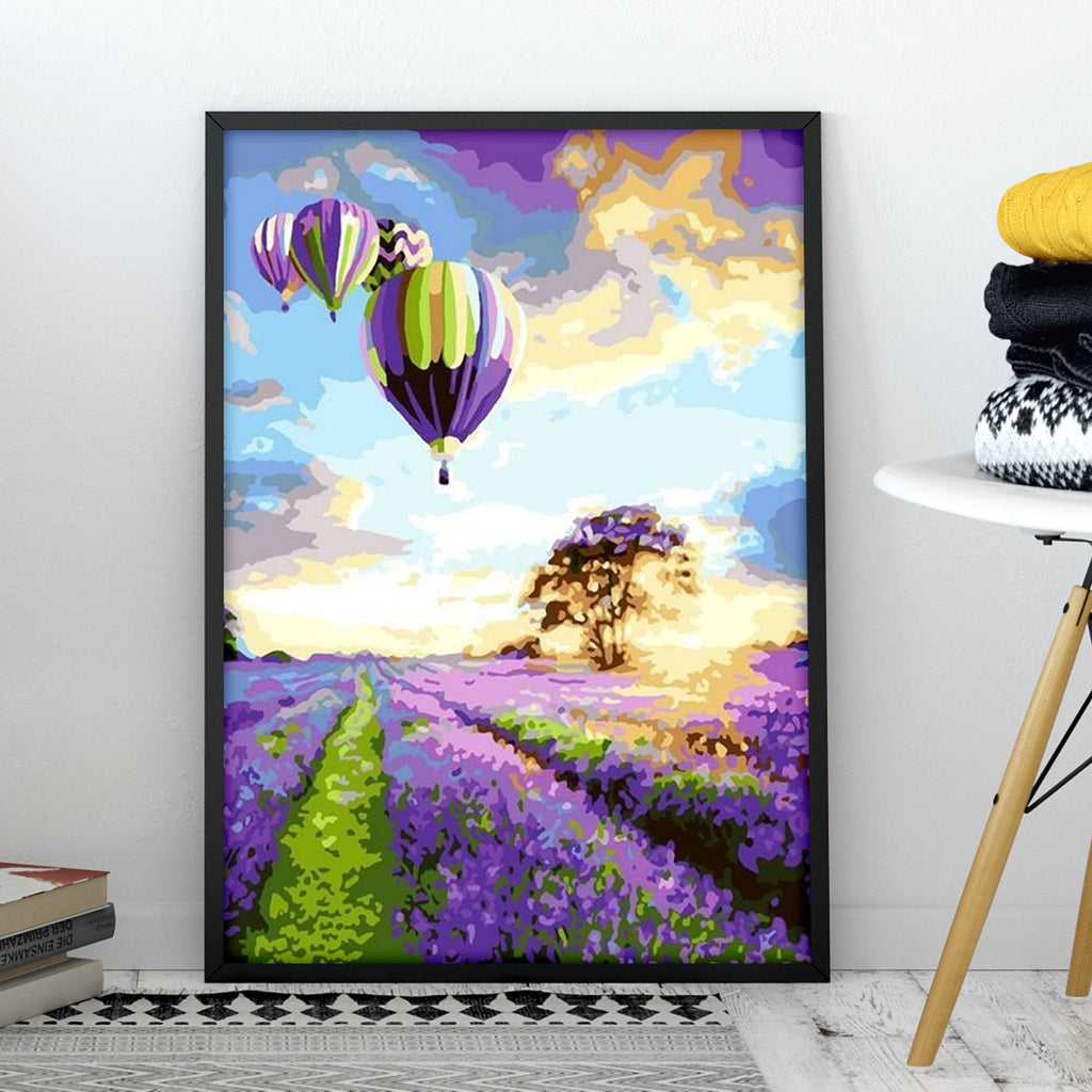 Lavender In The Sunset - Pictura Pe Numere