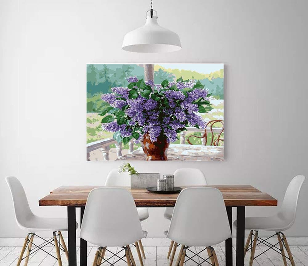 Lilac Flowers - Pictură pe numere - Pictorul Fericit