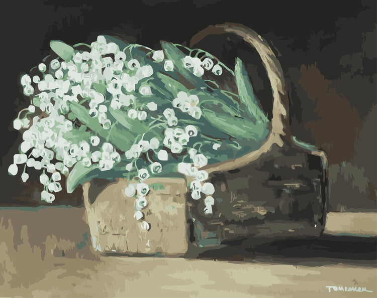 Lillies of the valley - Pictură pe numere - Pictorul Fericit - Pictorul Fericit