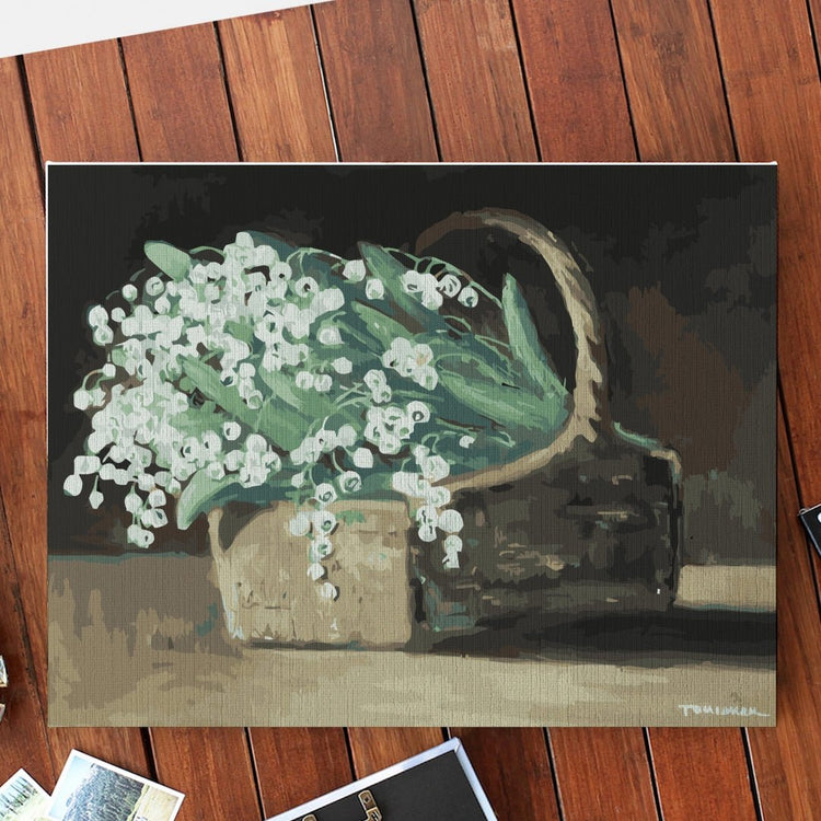 Lillies of the valley - Pictură pe numere - Pictorul Fericit - Pictorul Fericit