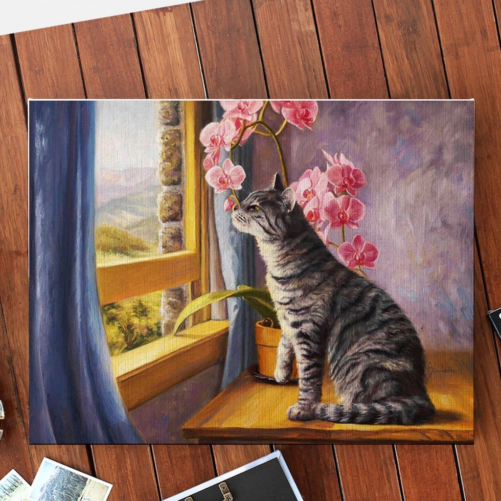 Lovely cat - Pictură pe numere - Pictorul Fericit