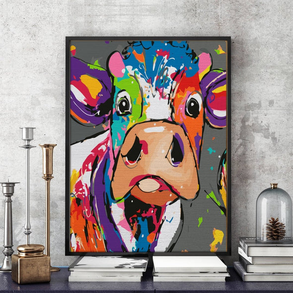 Lovely cow - Pictură pe numere - Pictorul Fericit