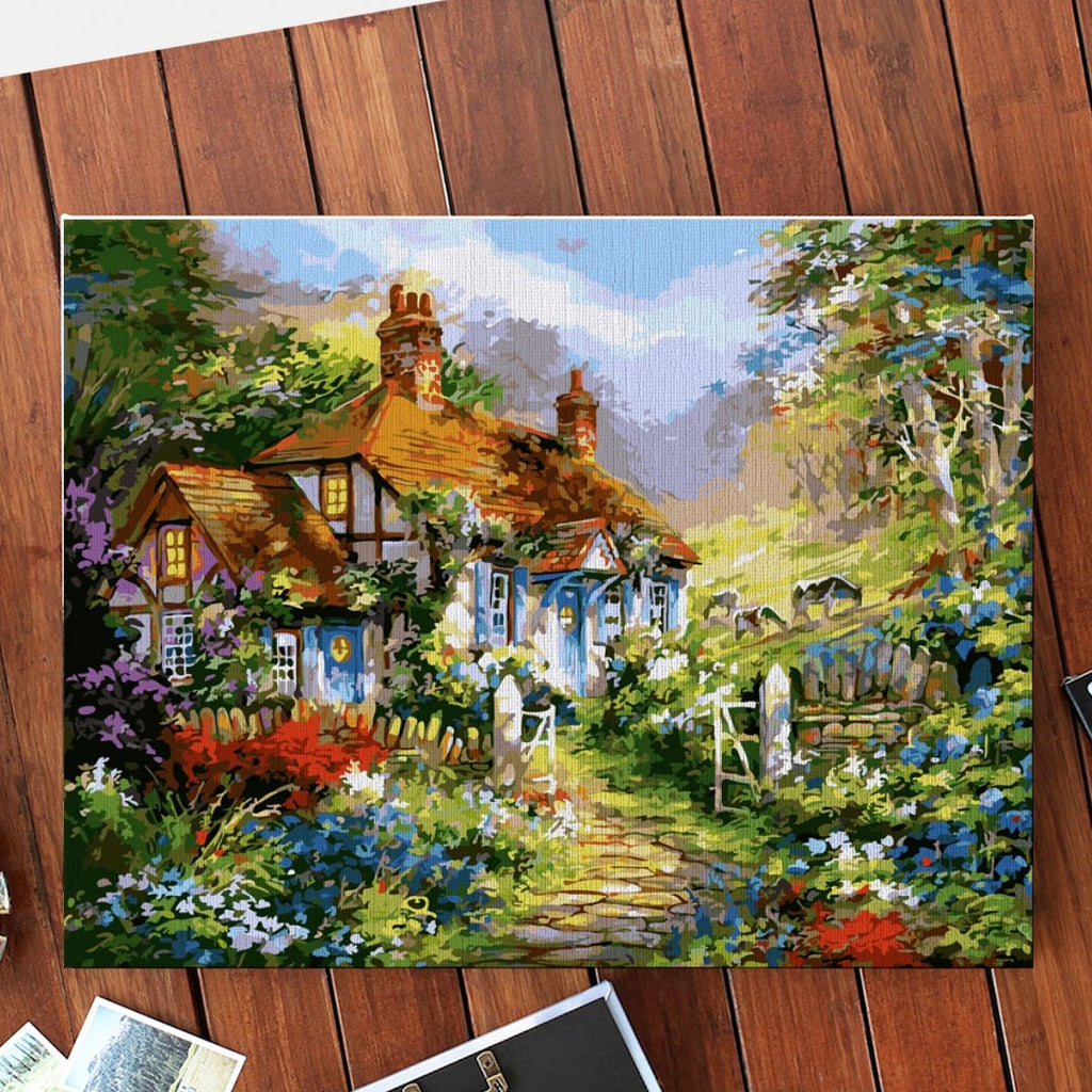 Magical Cottage - Pictură pe numere - Pictorul Fericit
