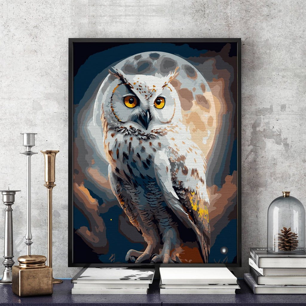 Midnight owl - Pictură pe numere - Pictorul Fericit