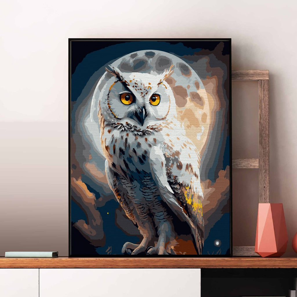 Midnight owl - Pictură pe numere - Pictorul Fericit