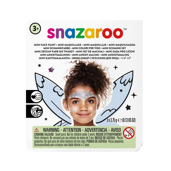 Mini set pictură pe față, culori netoxice, testate dermatologic, ușor de curățat, Ice Fairy, 3 ani+, Snazaroo - Pictorul Fericit